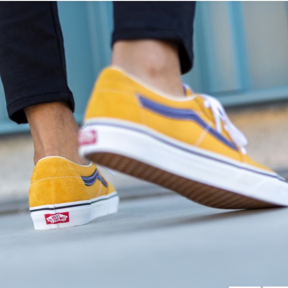 🔥 VANS SK8 LOW HONEY GOLD PURPLE SNEAKERS FOR MEN 🔥 - Picture 4 of 11